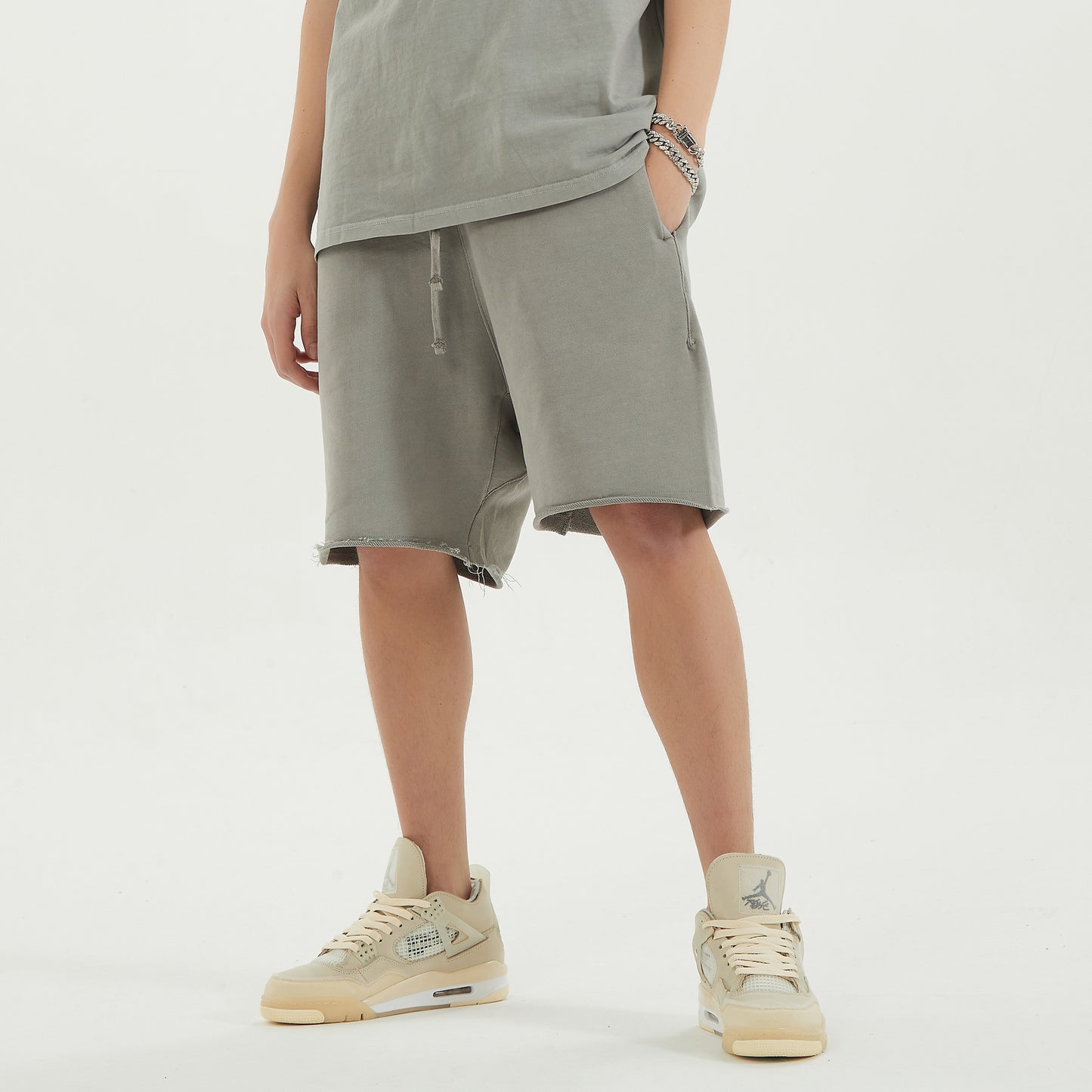 Raw Hem Washed Sweat